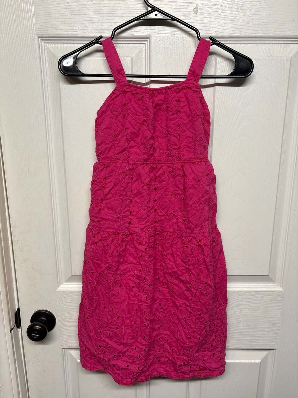 Abercrombie Kids Eyelet Sundress Size 7/8 Hot Pink